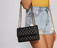 Classically Chic Quilted Diamond Crossbody
