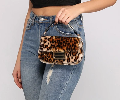 Fierce Fashionista Faux Fur Crossbody