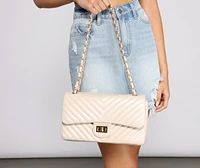 So Luxe Quilted Faux Leather Crossbody Bag