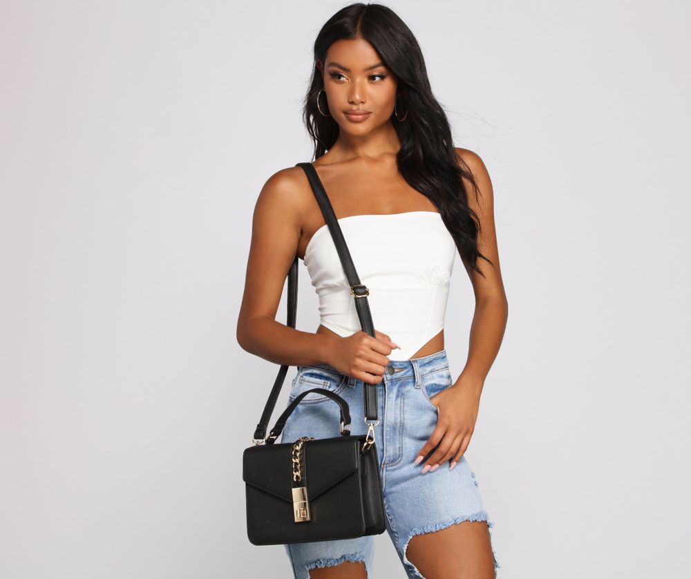 Rebecca Minkoff - Edie Crossbody Shoulder Bag- Woven Chain Caramello |  Crossbody shoulder bag, Leather crossbody bag, Shoulder bag