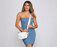 Trendy And Luxe Quilted Crossbody Purse