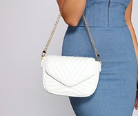 Trendy And Luxe Quilted Crossbody Purse