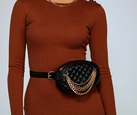 Major Bling Quilted Fanny Pack