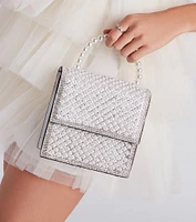 Ladies Love Faux Pearl Handbag