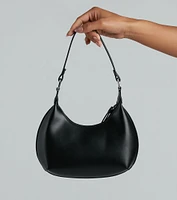 Always A Favorite Faux Leather Shoulder Bag