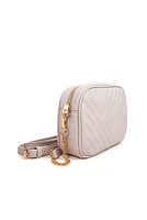 Faux Leather Chevron Crossbody