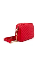 Faux Leather Chevron Crossbody