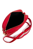 Faux Leather Chevron Crossbody