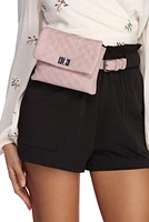 Quilted Crossbody Fanny Pack Belt