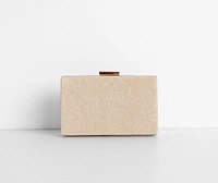Glittering Mesh Clutch