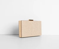 Glittering Mesh Clutch