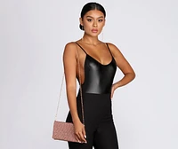 More Rhinestone Please Clutch