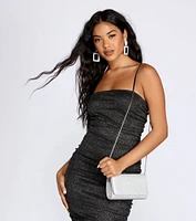 Keep It Lurex Box Clutch