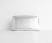 Ready In Rhinestones Fringe Clutch