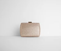 Comin' Clutch Glitter Mesh Evening Bag