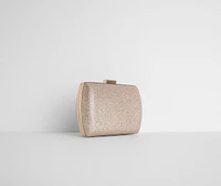 Comin' Clutch Glitter Mesh Evening Bag