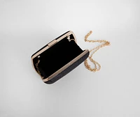 Comin' Clutch Glitter Mesh Evening Bag