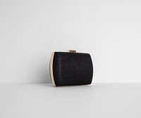 Comin' Clutch Glitter Mesh Evening Bag