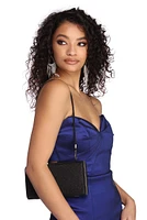 Glam Glitter Box Clutch