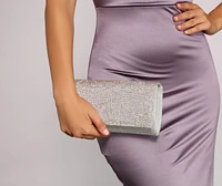 Strike A Pose Rhinestone Clutch