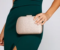 Show Stopper Glitter Box Clutch