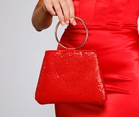 Glamorous Diva Rhinestone Mesh Bag