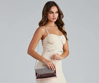Wow Factor Rhinestone Box Clutch