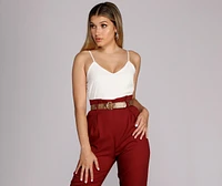 Sleek Snake Belt