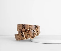 Sleek Snake Belt