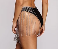 Rhinestone Fringe Belt