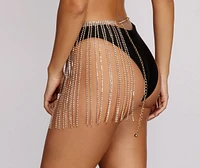 Rhinestone Fringe Belt