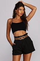 Fab Double D Ring Belt