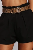 Fab Double D Ring Belt