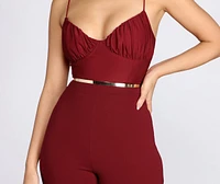 Skinny Structured High Waist Belt