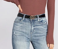Skinny Double O-Ring Belt