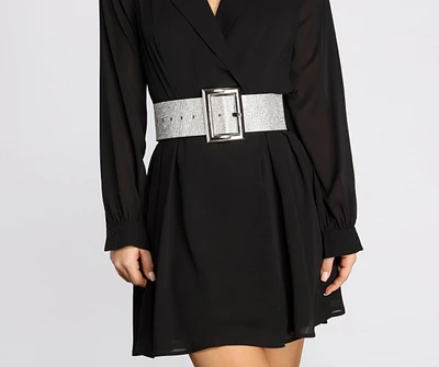 Make It Worth It Large Rhinestone Belt