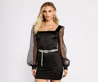 Feelin' Good Af Rhinestone Chain Belt