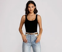 Faux Leather Snake Print Belt