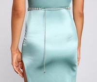 Rhinestone Bling O-Ring Belt