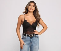 Rhinestone Heart Buckle Faux Leather Belt