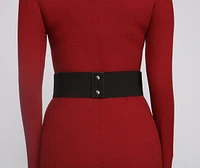 Faux Suede Lace-Up Corset Belt