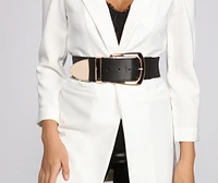 Major Glam Oversized Buckle Belt