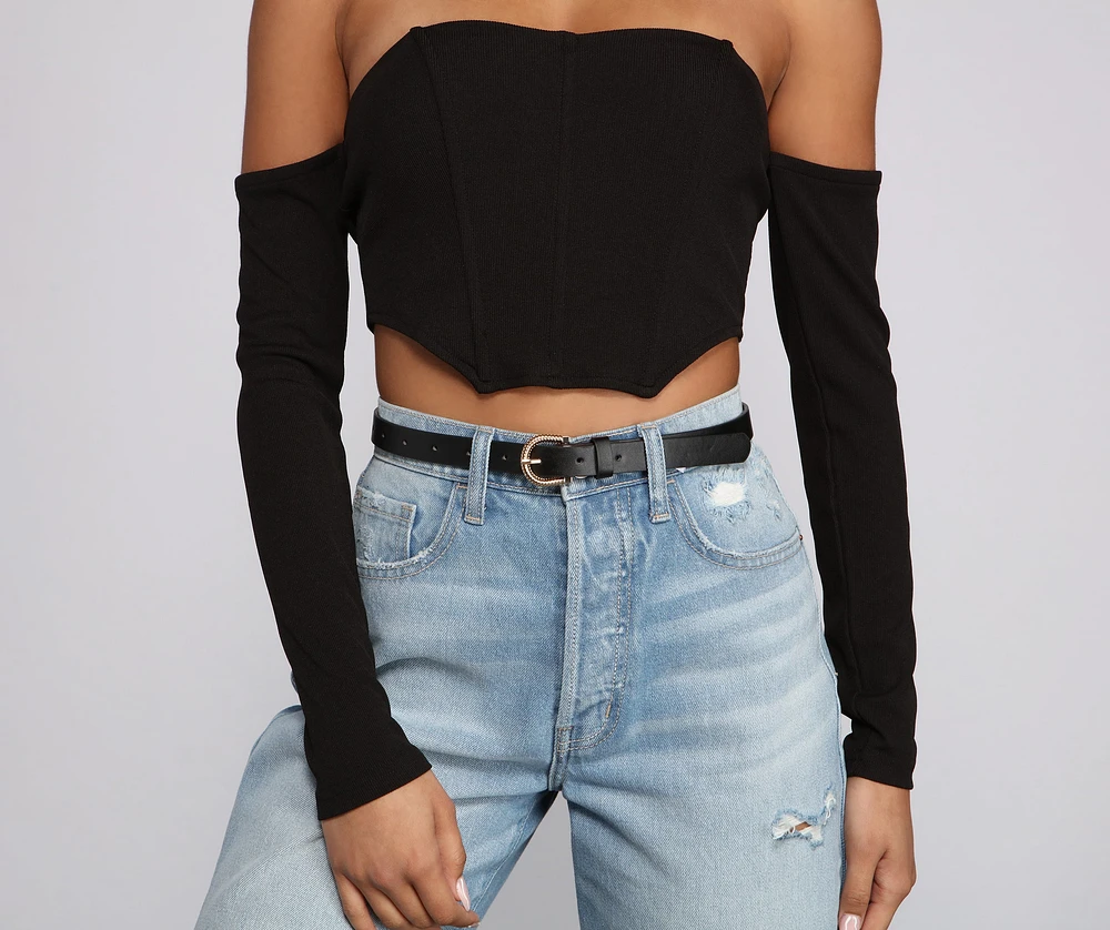Trendy Textures Faux Leather Three Belt Pack