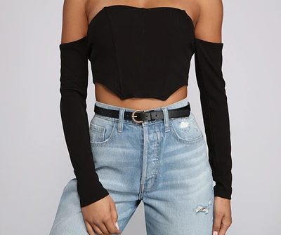 Trendy Textures Faux Leather Three Belt Pack