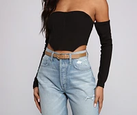 Trendy Textures Faux Leather Three Belt Pack