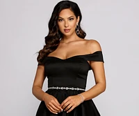 Effortlessly Elegant Rhinestone Belt