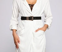 Simple And Chic Faux Leather Belt