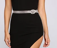 Encircled Glam Rhinestone Belt