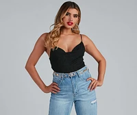 Stylish Deets Rhinestone Chain Belt
