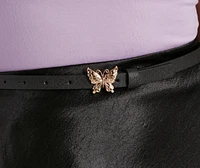 Rhinestone Butterfly Belt Twin Pack